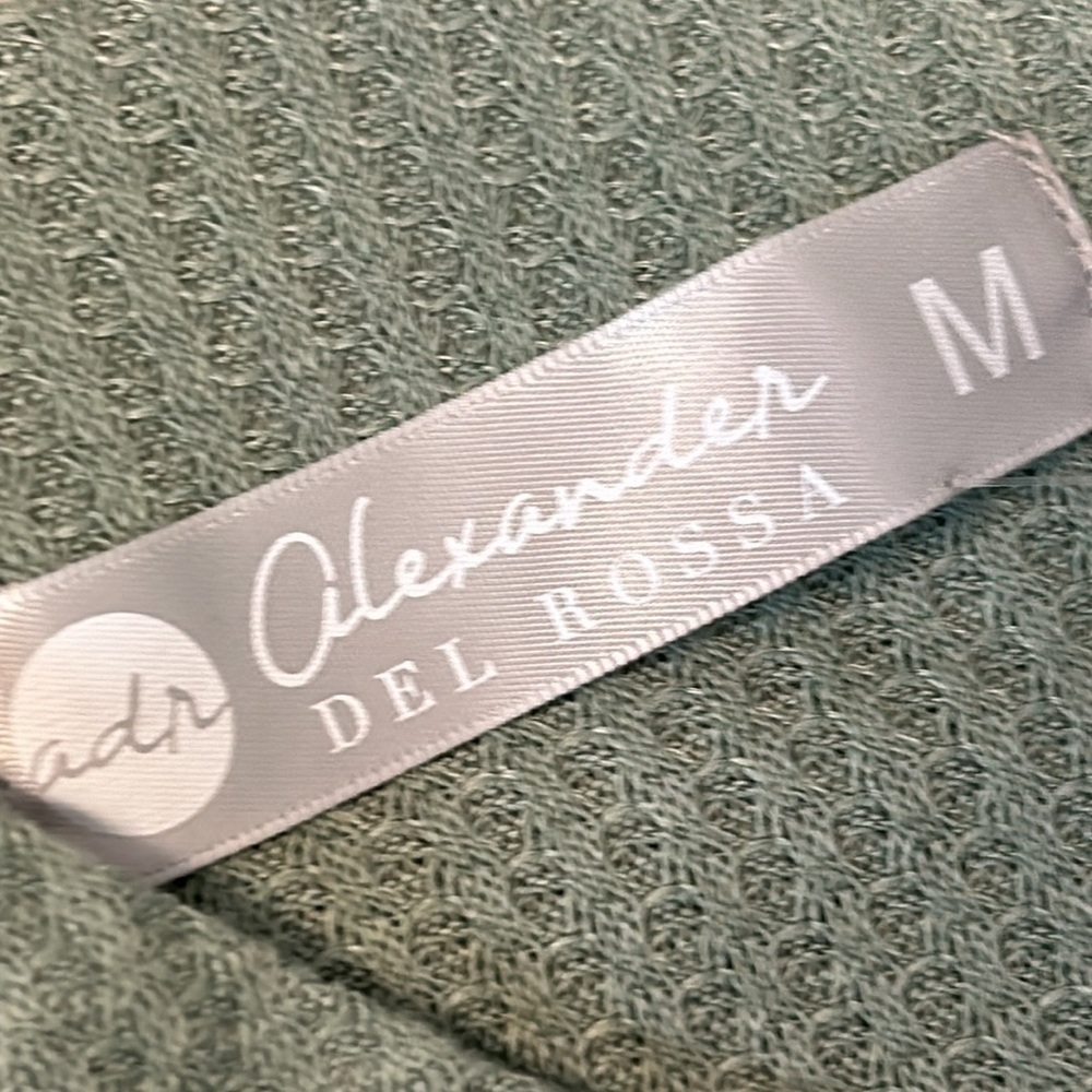 NWT Alexander Del Rossa Ribbed Knit Pajama Set - Picture 9 of 11